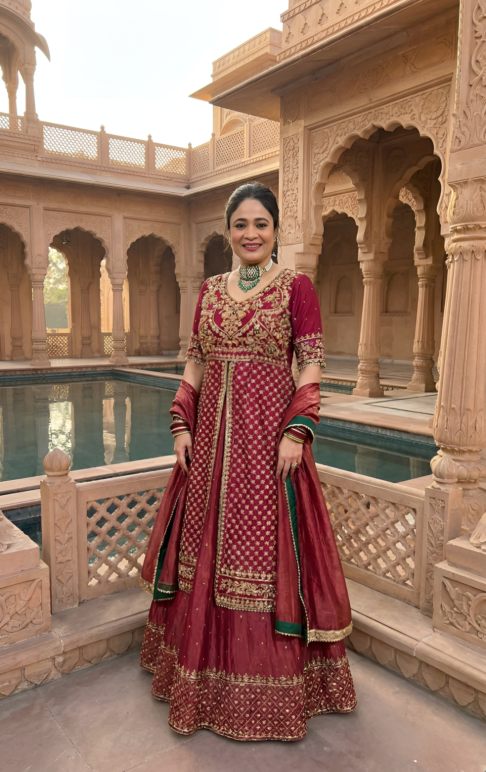 Royal Gulnaar Heritage Anarkali Set