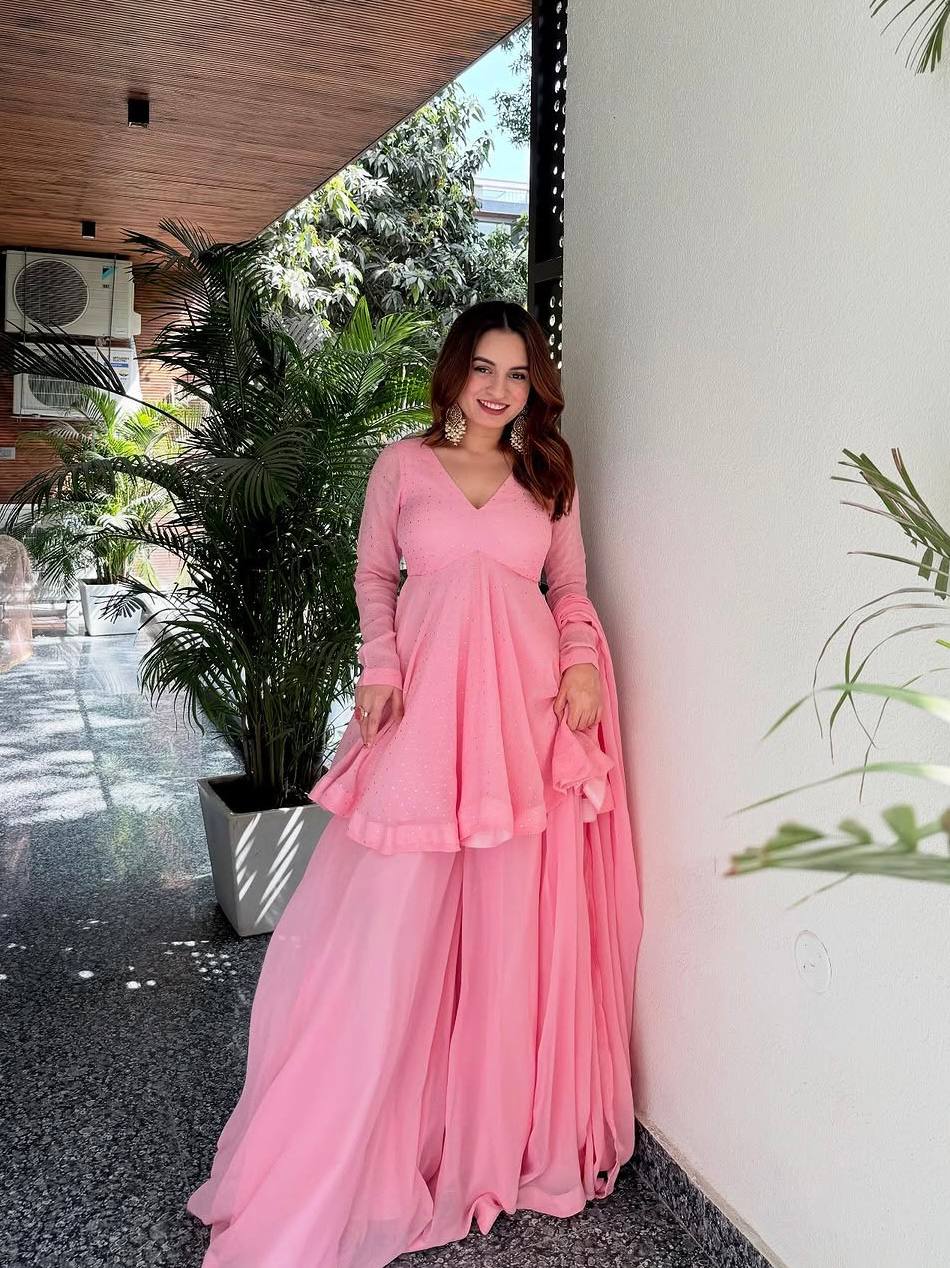 Blush Grace Anarkali Set