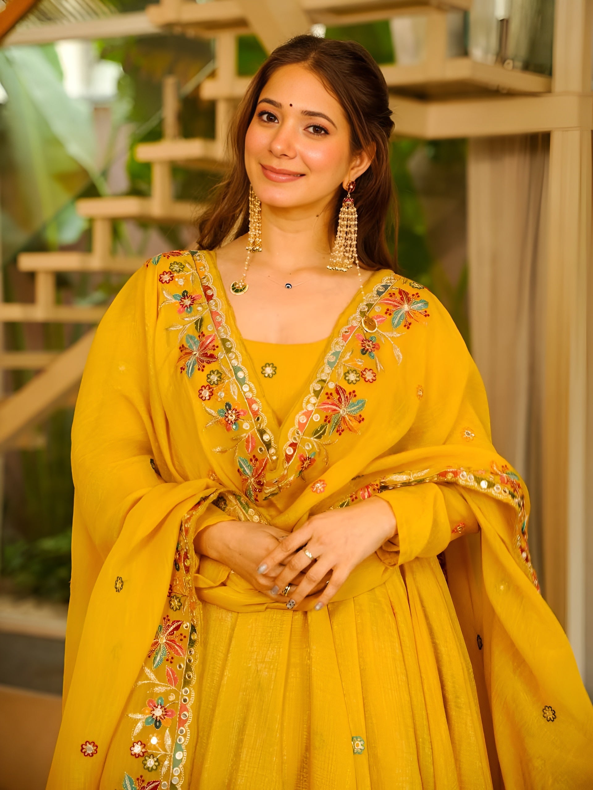 Sunlit Bloom Anarkali Set